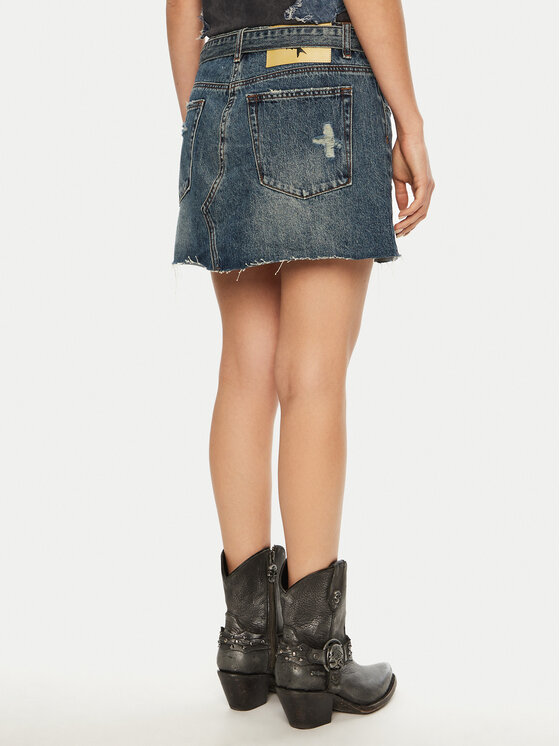 One Teaspoon One Teaspoon Minirock 26681 Dunkelblau Regular Fit
