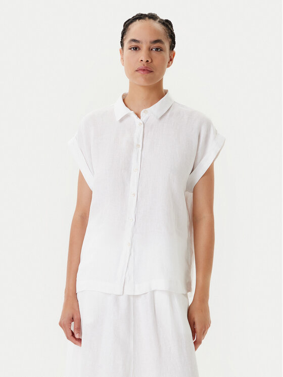 Női Ing United Colors Of Benetton, Méret: XS, Fehér, 5BMLDQ06V
