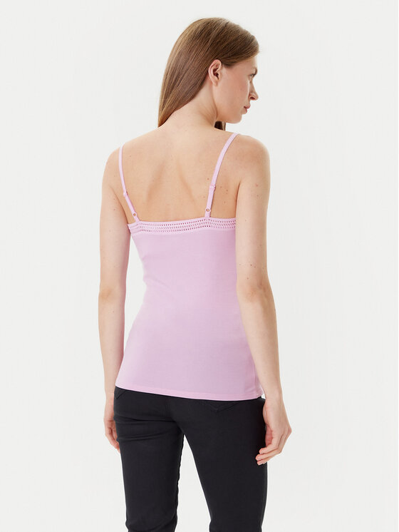 Morgan Morgan Top 192-BARBA.N Różowy Slim Fit