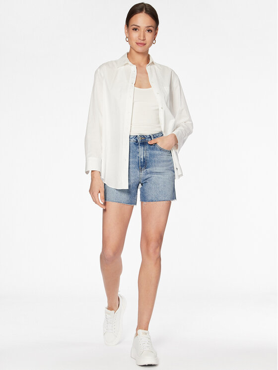 Tommy Hilfiger Tommy Hilfiger Τζιν σορτσάκια Lyra WW0WW40213 Μπλε Regular Fit