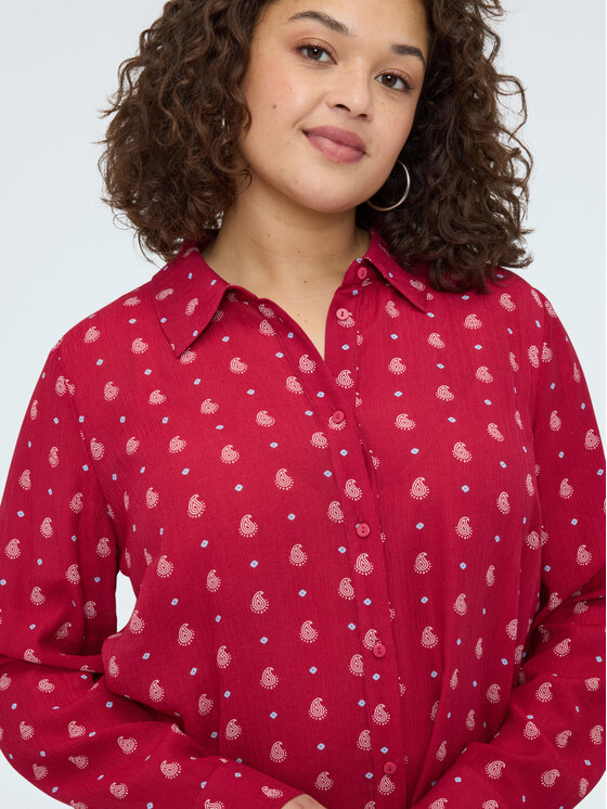 Fiorella Rubino Fiorella Rubino Koszula 5053T001457N0V6 Czerwony Regular Fit