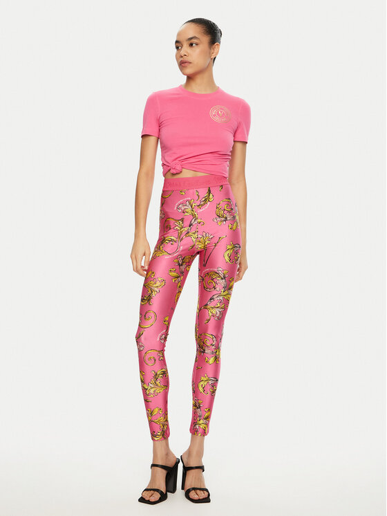 Versace Jeans Couture Versace Jeans Couture Majica 78HAHT00 Roza Regular Fit