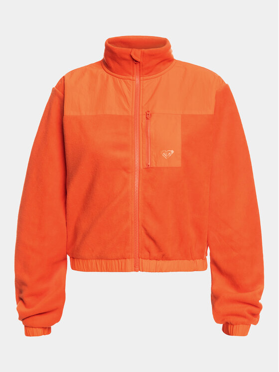 Roxy Roxy Флісовий реглан Wow Zip Up Jkt Plfl ERJPF03141 Оранжевий Regular Fit