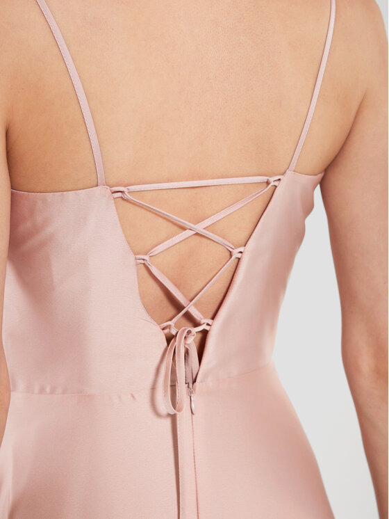 Swing Swing Večerní šaty 5AE12300 Růžová Regular Fit