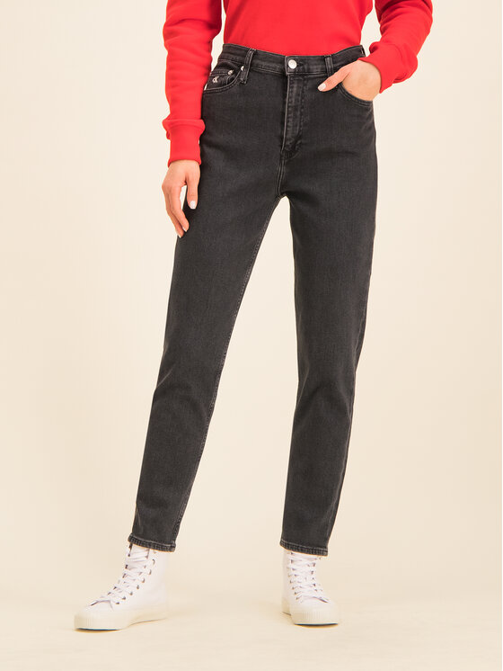 Calvin Klein Jeans Džinsai J20J213843 Juoda Mom Fit • Modivo.lt