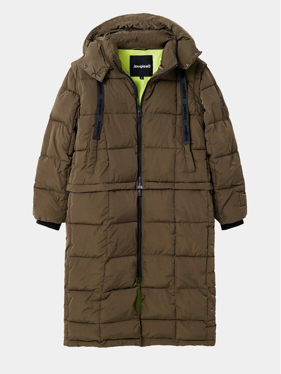Desigual Desigual Winterjacke 23WWEW39 Grün Oversize