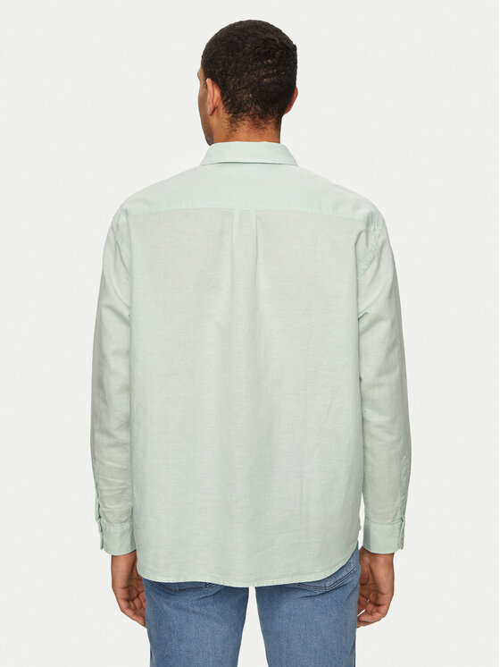 Wrangler Wrangler Hemd W5D6LOX6U 112330800 Türkisfarben Relaxed Fit