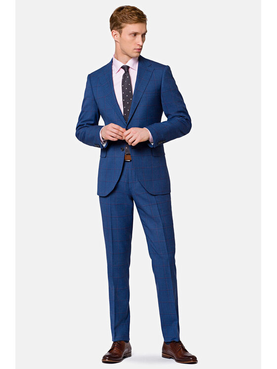Lancerto Lancerto Garnitur Oslo Granatowy Regular Fit