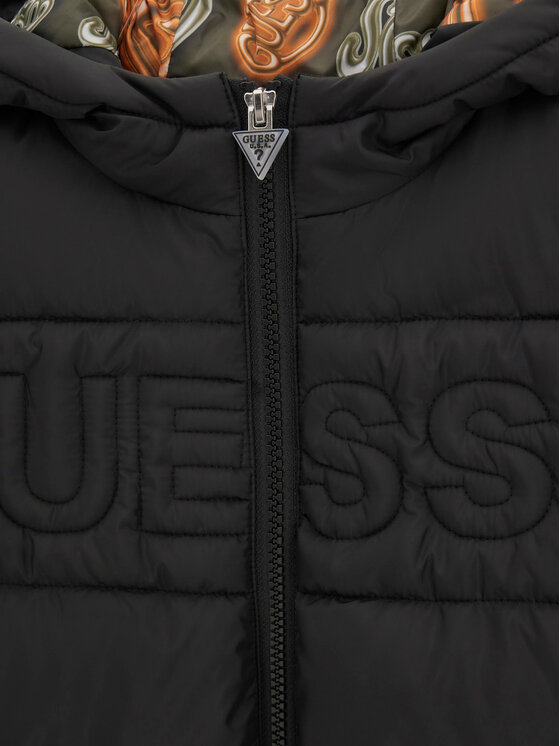 Guess Guess Ziemas jaka L6BL15 W4103 Melns Regular Fit