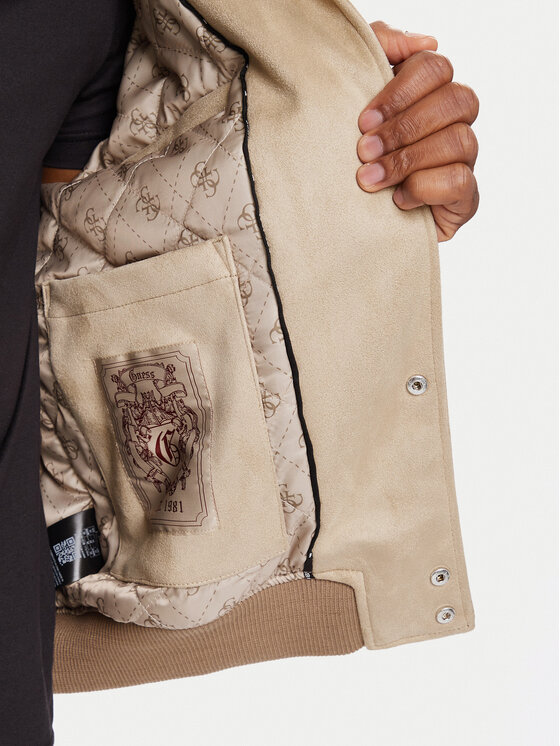 Guess Guess Geacă bomber M5BL2B K1062 Bej Regular Fit