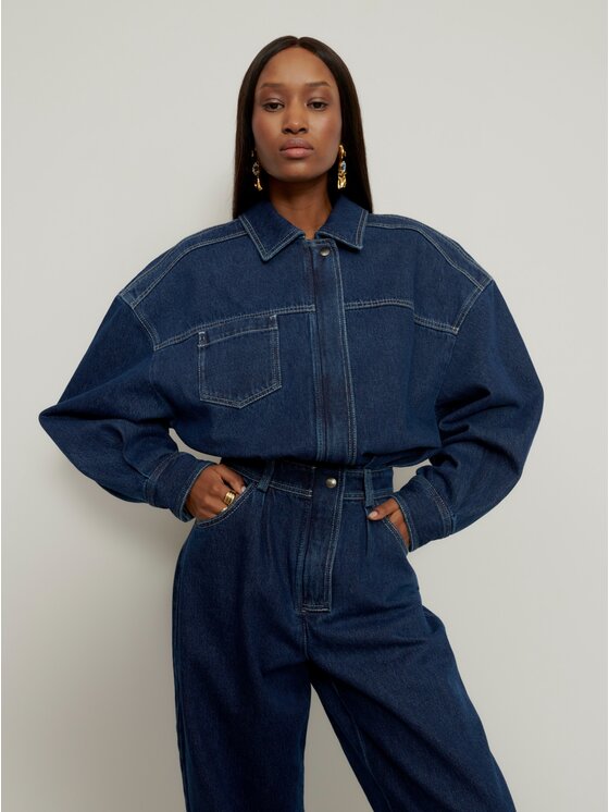 La Mania La Mania Jumpsuit STORMI DENIM Blu Classic Fit