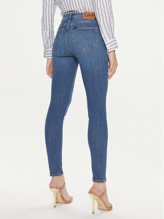 Lee Lee Jeansy Scarlet 112346881 Modrá Skinny Fit
