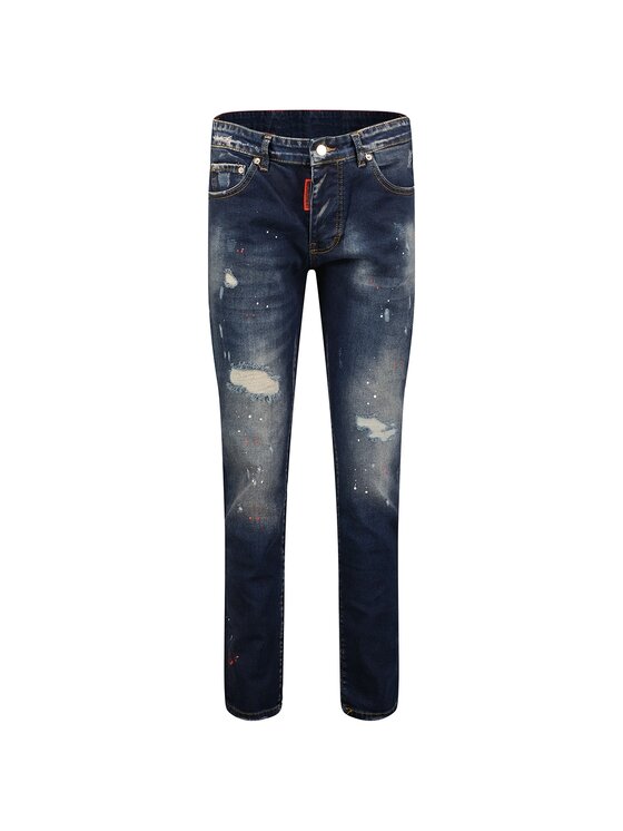 Geographical Norway Geographical Norway Jeansy SW5423H/GNO-BLUE Granatowy Slim Fit