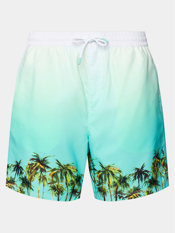 Guess Guess Pantaloni scurți pentru înot F4GT18 WG2A2 Albastru Regular Fit