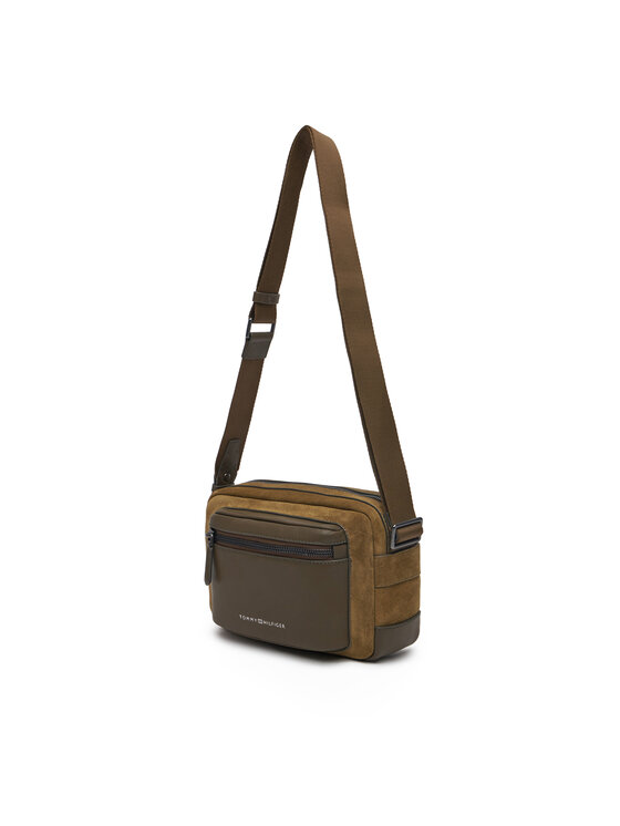 Tommy Hilfiger Tommy Hilfiger Crossover torbica Th Casual Suede Camera Bag AM0AM13231 Zelena