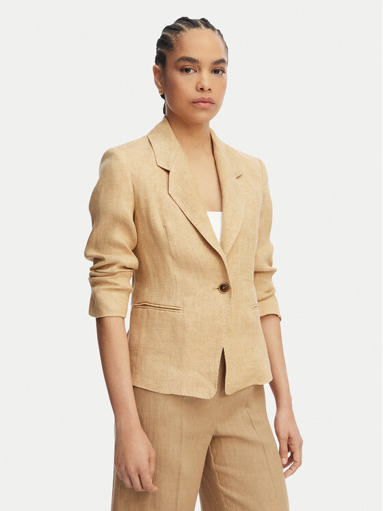 Marella Sacou Cardato 2613041092 Bej Regular Fit