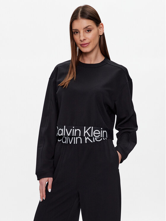 Calvin Klein Performance Džemperis 00GWS3W303 Juoda Boxy Fit