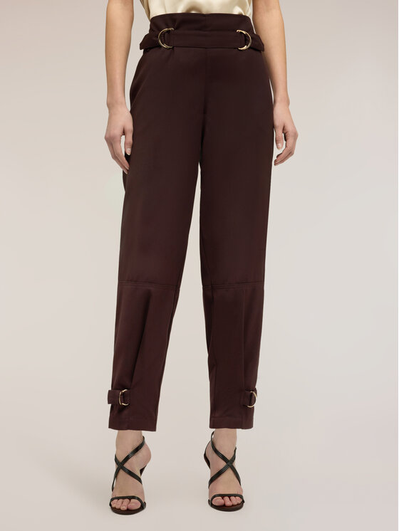 Motivi Motivi Pantaloni di tessuto P00EQ004562N022 Marrone Regular Fit