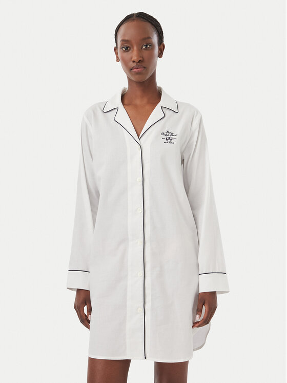 LAUREN RALPH LAUREN LAUREN RALPH LAUREN Нощница ILN32545 Бял Regular Fit