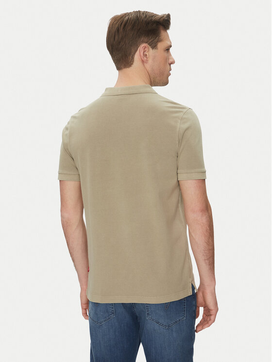 JOOP! Jeans JOOP! Jeans Тениска с яка и копчета 15 JJJ-02Ambrosian 30045619 Бежов Modern Fit
