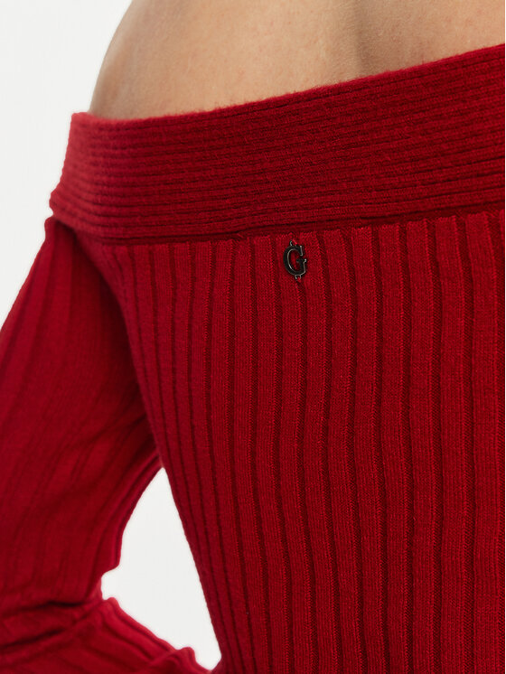 Guess Guess Coctailkleid Milana W4BK26 Z2V42 Rot Slim Fit