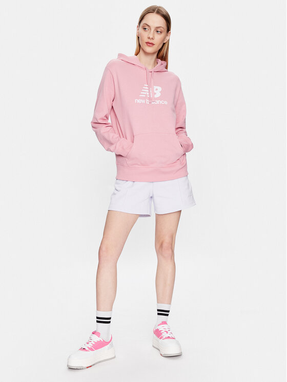 New Balance New Balance Суитшърт WT31533 Розов Relaxed Fit