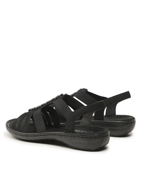 Rieker Rieker Sandalen 60806-00 Schwarz