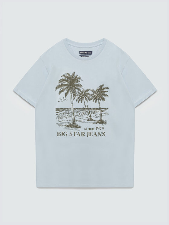 BIG STAR BIG STAR T-Shirt OMER Niebieski Basic Fit