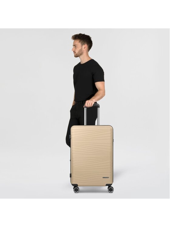 Franky Franky Walizka średnia 289130 Beżowy