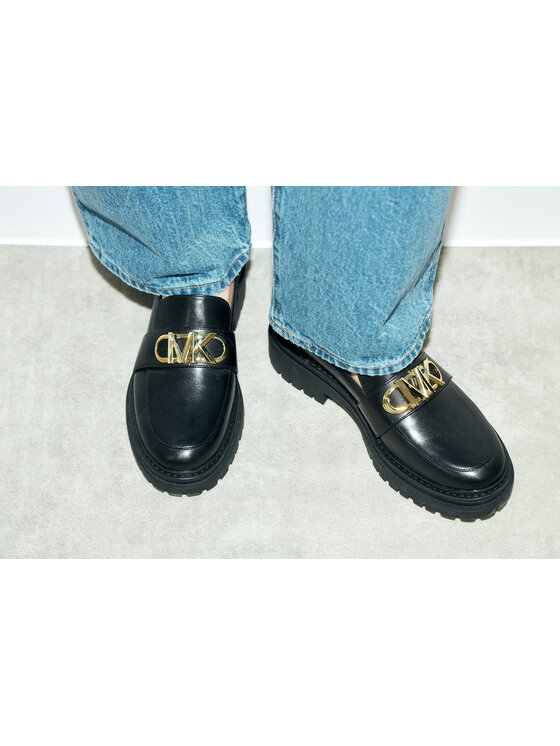 MICHAEL Michael Kors MICHAEL Michael Kors Półbuty Parker Lug Loafer 40F2PKFP1L Czarny