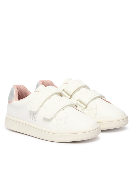 Calvin Klein Calvin Klein Laisvalaikio batai Low Cut Velcro Sneaker V1A9-83382-1355 S Balta