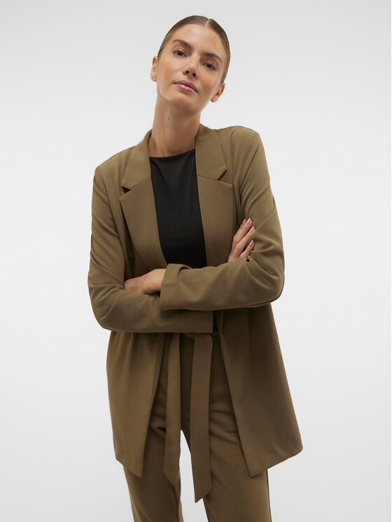 Vero Moda Vero Moda Marynarka Liva 10294482 Brązowy Regular Fit