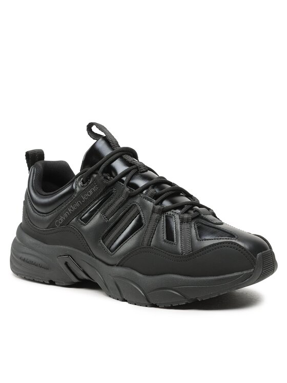 Calvin Klein Jeans Calvin Klein Jeans Sneakersy Retro Tennis Laceup Mix Reefl YM0YM00699 Čierna