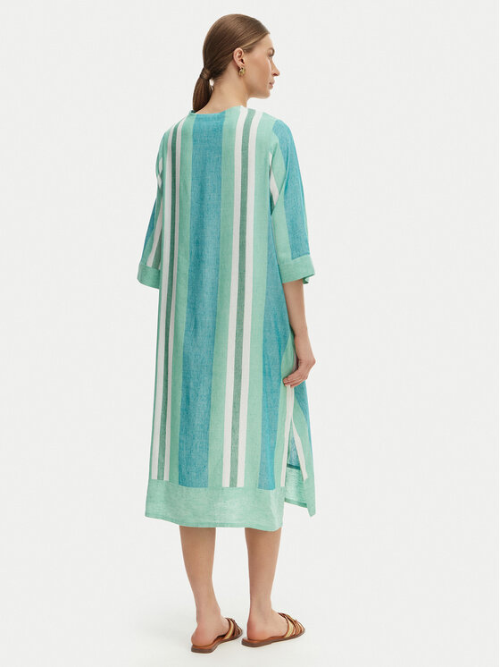 Iconique Iconique Φόρεμα παραλίας Kim IC26-053 Πράσινο Relaxed Fit