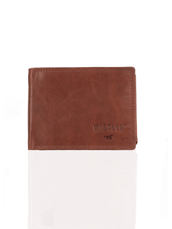 Portfel męski Mustang, Brązowy, DENIMO HIGH WALLET