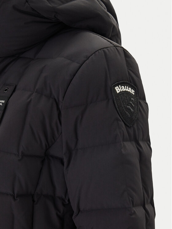 Blauer Blauer Pehelykabát Impermeabile 25WBLDK03230 Fekete Regular Fit