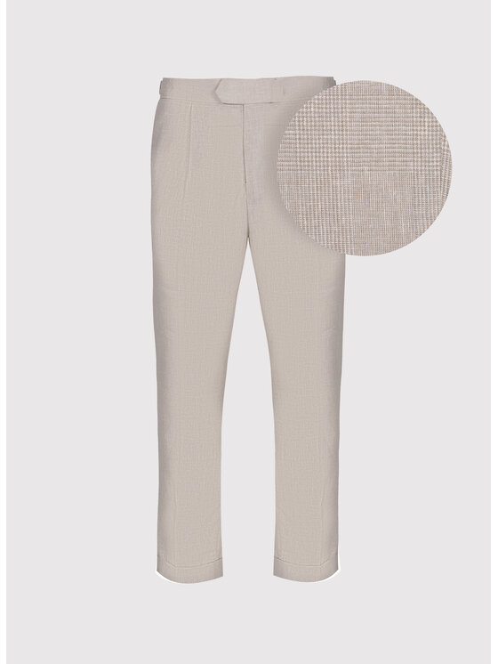 Pako Lorente Pako Lorente Spodnie materiałowe P26SF-WX-004 Beżowy Regular Fit