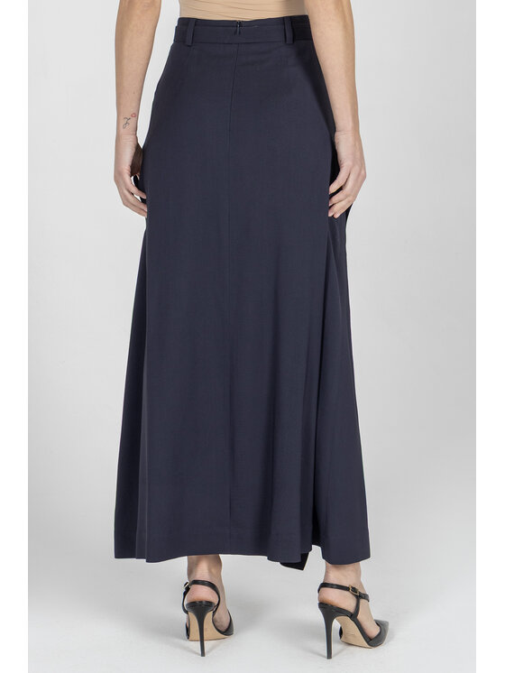 Deni Cler Milano Deni Cler Milano Spódnica maxi W-DC-7007-F2-A6-59-1 Granatowy