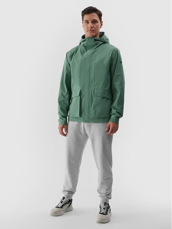 4F 4F Giacca di transizione 4FRSS24TTJAM645-41S Verde Regular Fit