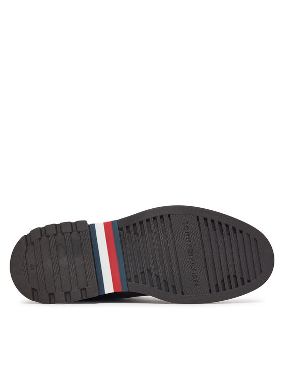 Tommy Hilfiger Tommy Hilfiger Členková obuv s elastickým prvkom Corporate Casual Suede Chelsea FM0FM05952 Hnedá