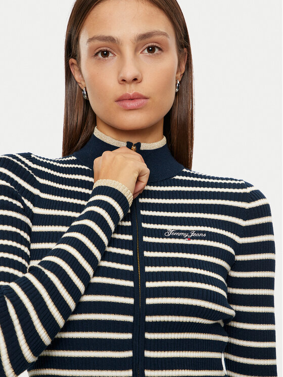 Tommy Jeans Tommy Jeans Sweater DW0DW19835 Sötétkék Slim Fit