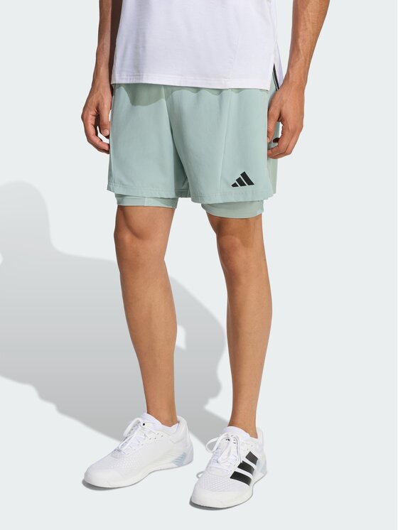 adidas adidas Szorty sportowe 159378 Zielony Regular Fit