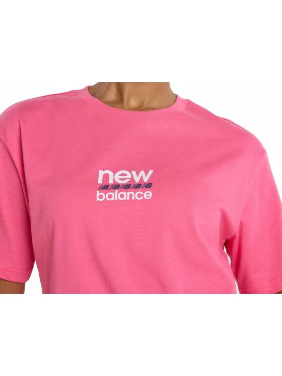 New Balance New Balance T-Shirt WT51541DAB Różowy Standard Fit