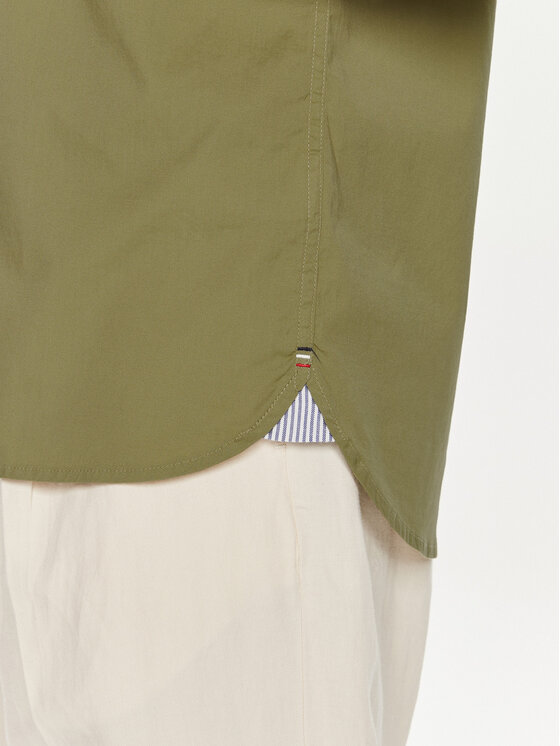 Tommy Hilfiger Tommy Hilfiger Πουκάμισο MW0MW33809 Πράσινο Regular Fit