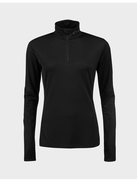 Halti Halti Koszulka techniczna Urbanite Half Zip Czarny Regular Fit