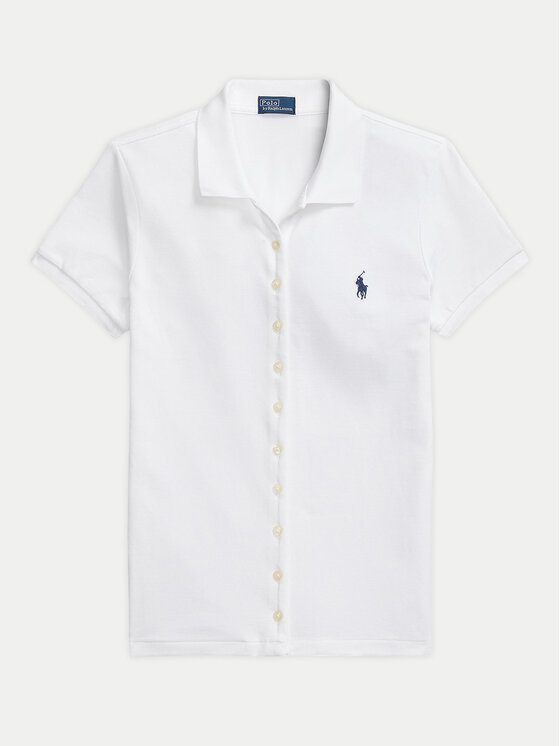 Polo Ralph Lauren Polo Ralph Lauren Polokošile 211939272002 Bílá Slim Fit