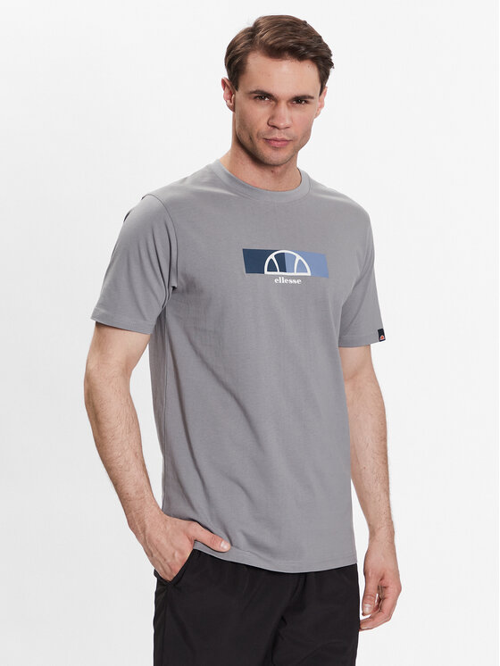 Ellesse Тишърт Visageo SHR17633 Сив Regular Fit