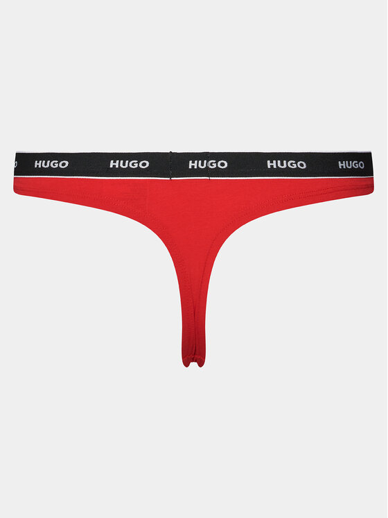 HUGO Hugo Sada 3 kusů string kalhotek Triplet Thong 50480150 Barevná