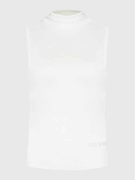 Guess Guess Rollkragenpullover Zelinda W2YR32 Z2V62 Weiß Slim Fit