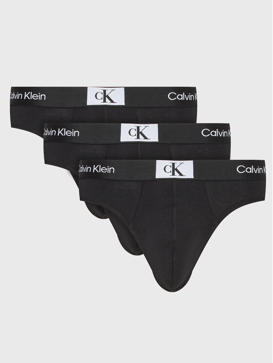 Calvin Klein Underwear Комплект 3 чифта слипове 000NB3527A Черен